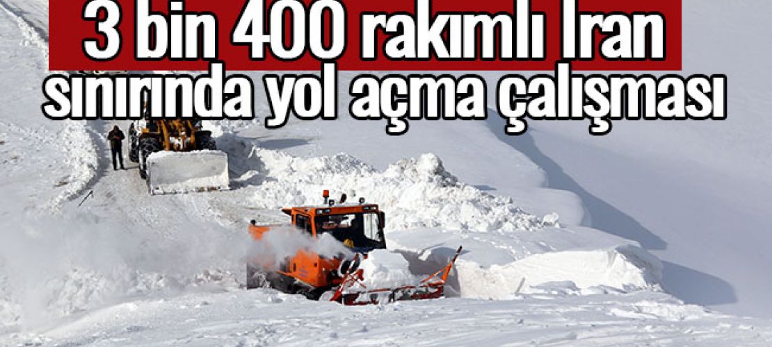 3 bin 400 rakımlı İran sınırında yol açma çalışması