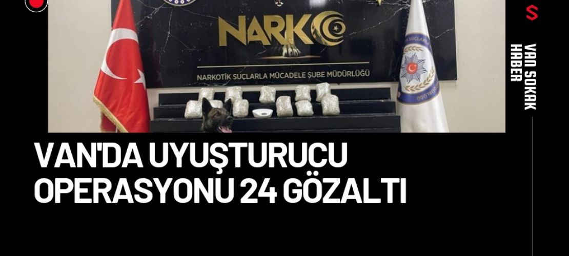 Van'da uyuşturucu operasyonu 24 gözaltı