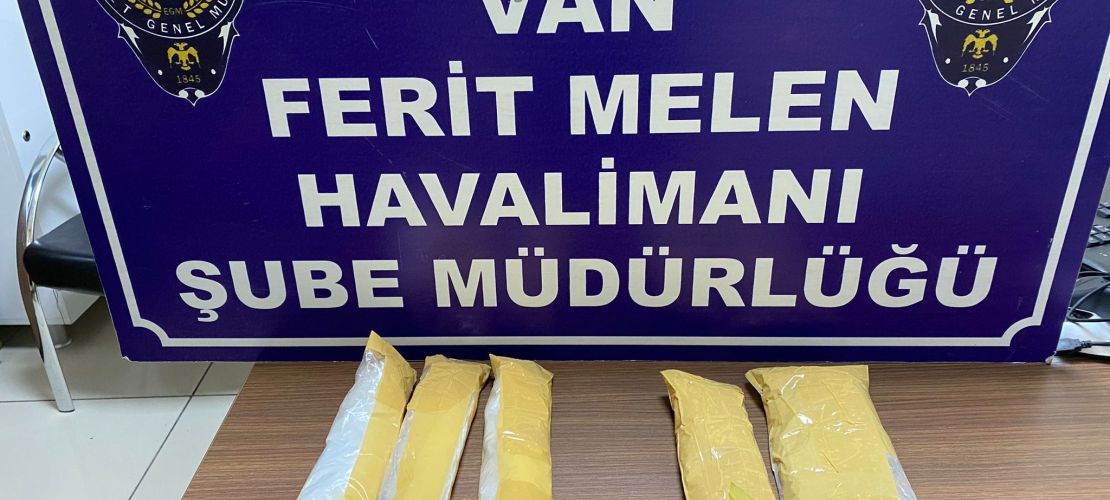 Van Ferit Melen havaalanında uyuşturucu operasyonu
