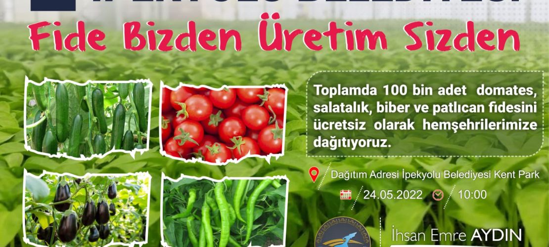 İpekyolun' dan ücretsiz fide dağıtımı