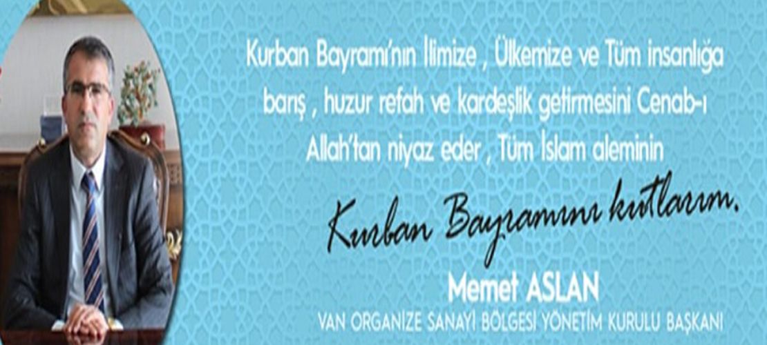 Başkan Aslan’dan Kurban Bayramı mesajı