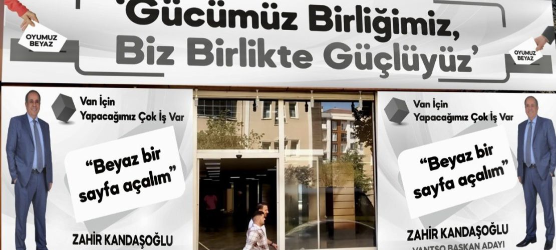Kandaşoğlu, VATSO seçim ofisini Maraş Caddesinde açtı
