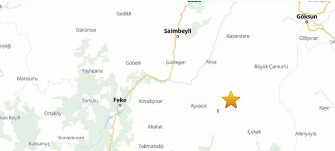 Adana’da deprem!