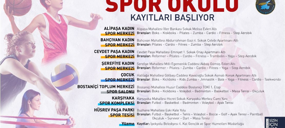 İpekyolu Belediyesi'nin Yeni Dönem Spor Okulu Kayıtları İçin Başvurular Başlıyor!