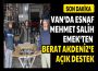 VAN’DA ESNAF MEHMET SALİH EMEK’TEN BERAT AKDENİZ’E AÇIK DESTEK
