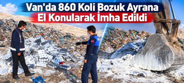 Van'da Skandal! 860 Koli Bozuk Ayran Ele Geçirildi